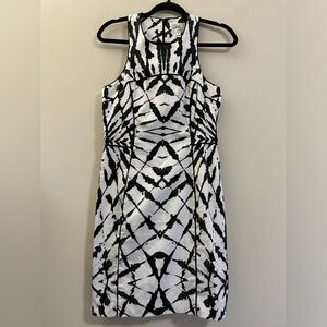 Milly Prism Mini Dress in Black‎ and White - 6